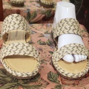 Lucky Brand Two Tone Espadrille Sandals NWT